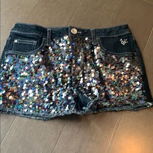 Sequin shorts